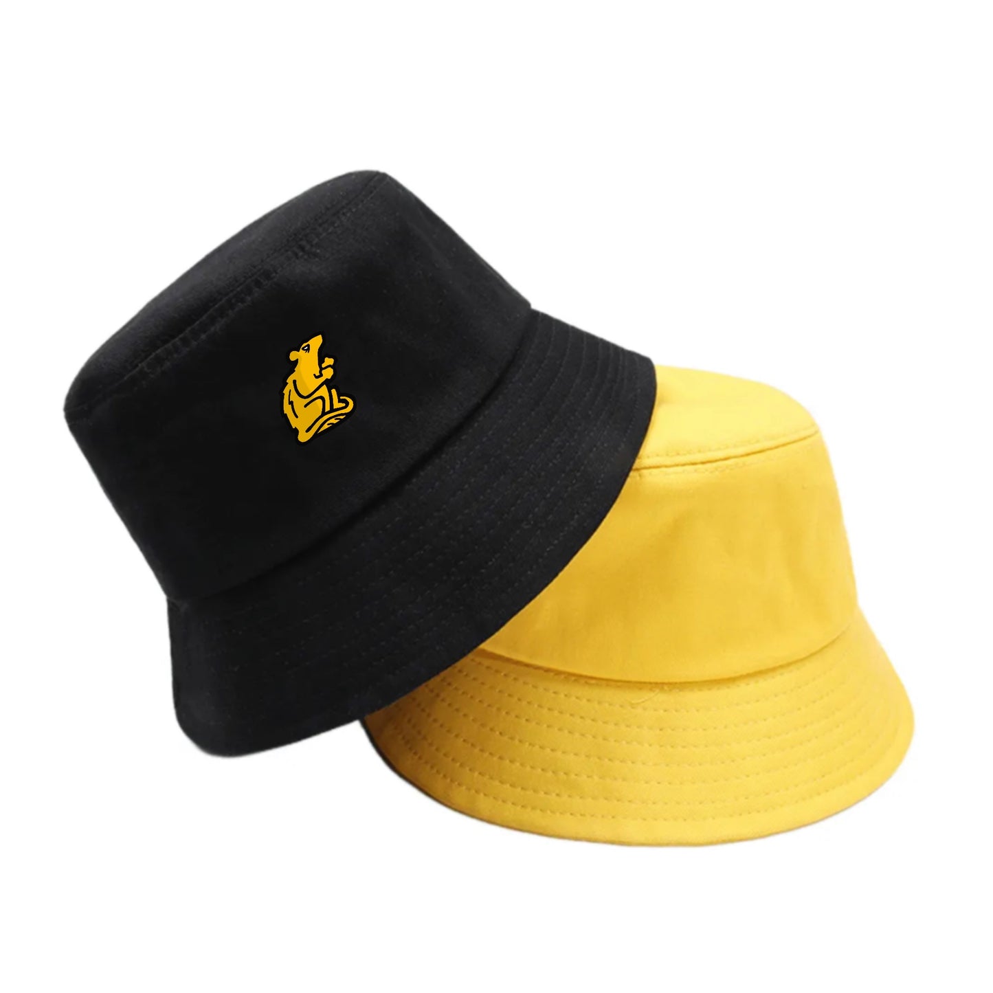 BUCKET HAT - BLACK & YELLOW